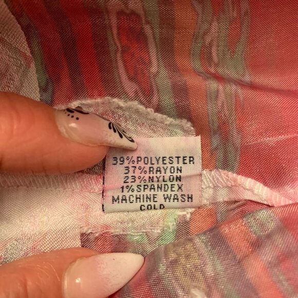 NWT Lapis Pink Paisley Square-Neck Dress one size - Picture 7 of 11